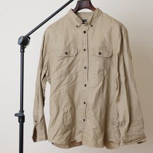 Tan Classic Safari Shirt Cotton